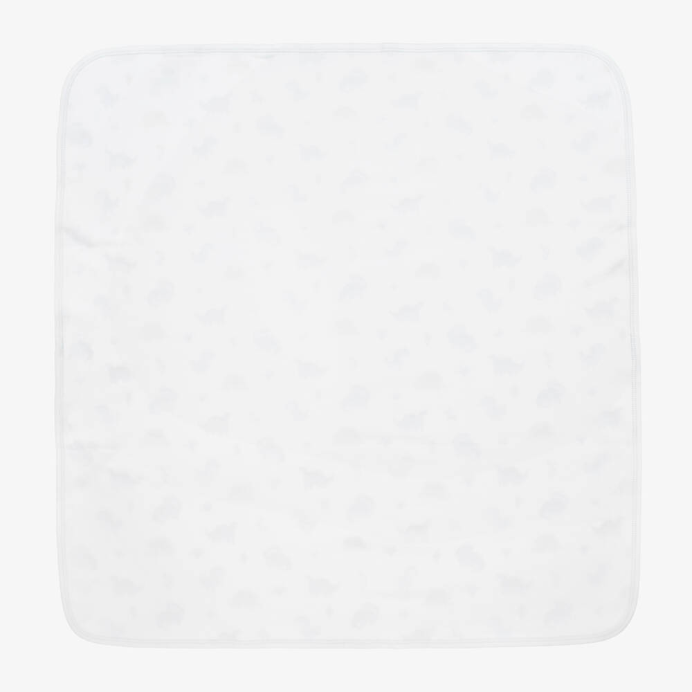 Kissy Kissy-Boys Cosy White Dino Blanket | Childrensalon Outlet