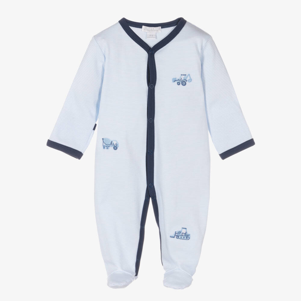 Kissy Kissy-Boys Cotton Babygrow with Construction Theme | Childrensalon Outlet