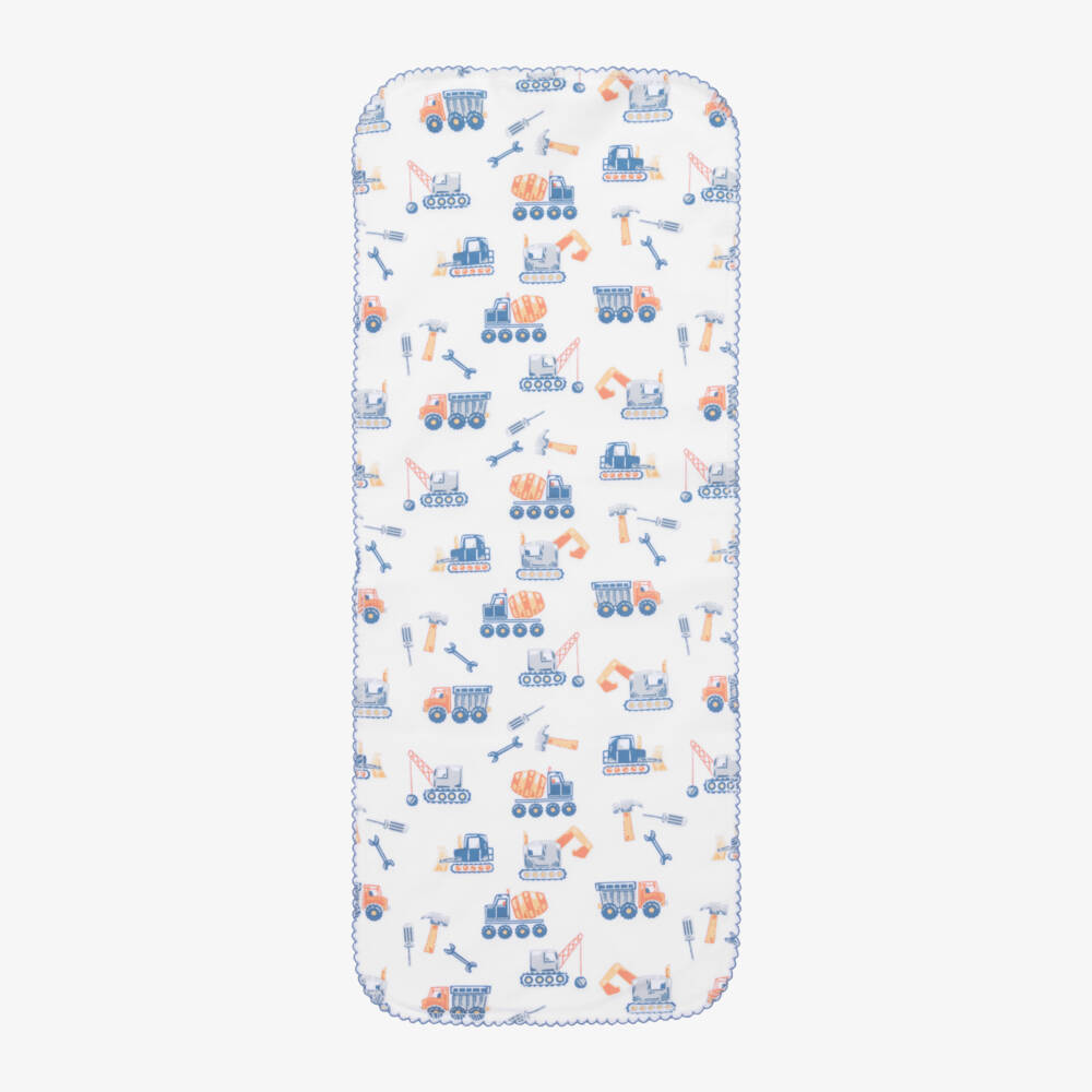 Kissy Kissy-Boys Cotton Construction Burp Cloth | Childrensalon Outlet