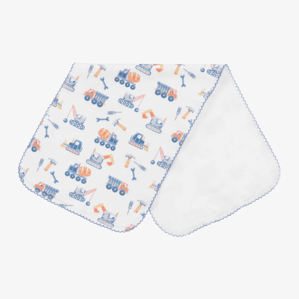 Kissy Kissy-Boys Cotton Construction Burp Cloth | Childrensalon Outlet