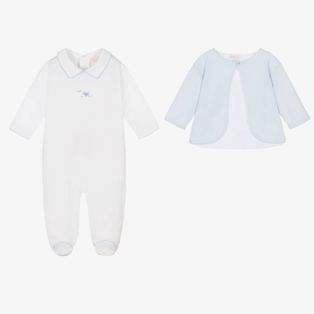 Kissy Kissy-Boys Cotton Elephant Delight Set | Childrensalon Outlet