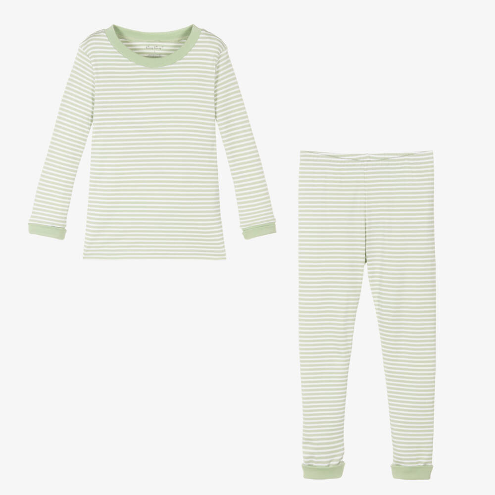 Kissy Kissy-Boys Cotton Green Bear Pyjamas | Childrensalon Outlet