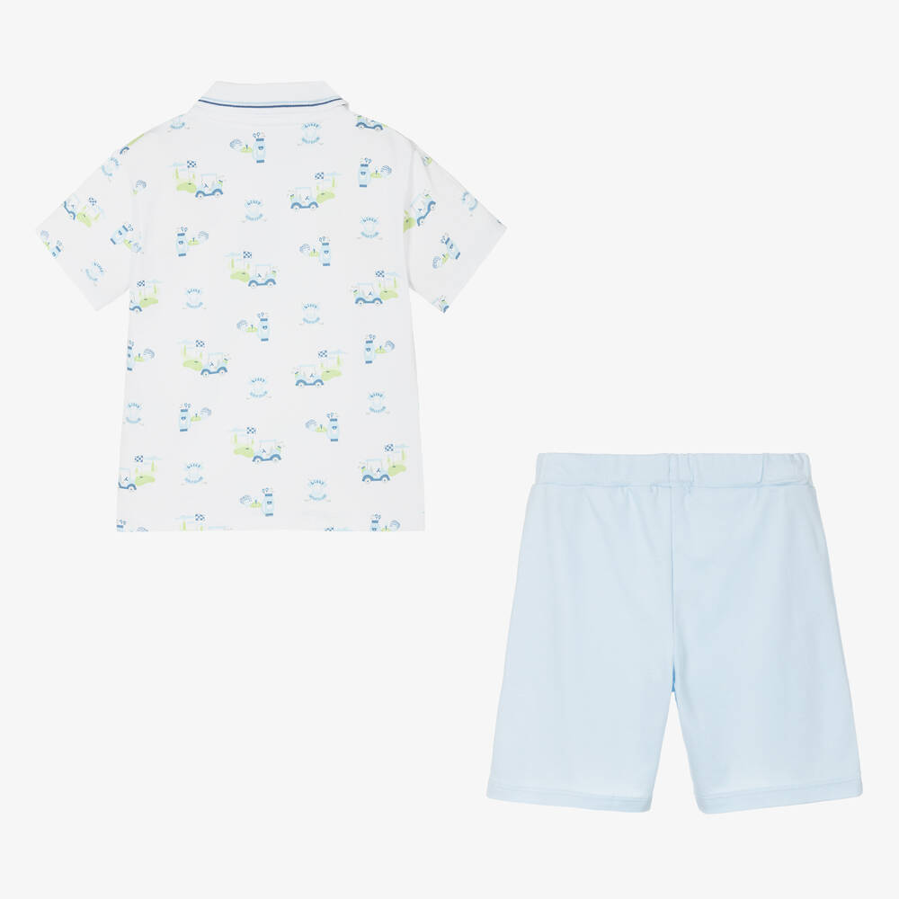 Kissy Kissy-Boys Cotton Kissy Golf Club Shorts Set | Childrensalon Outlet