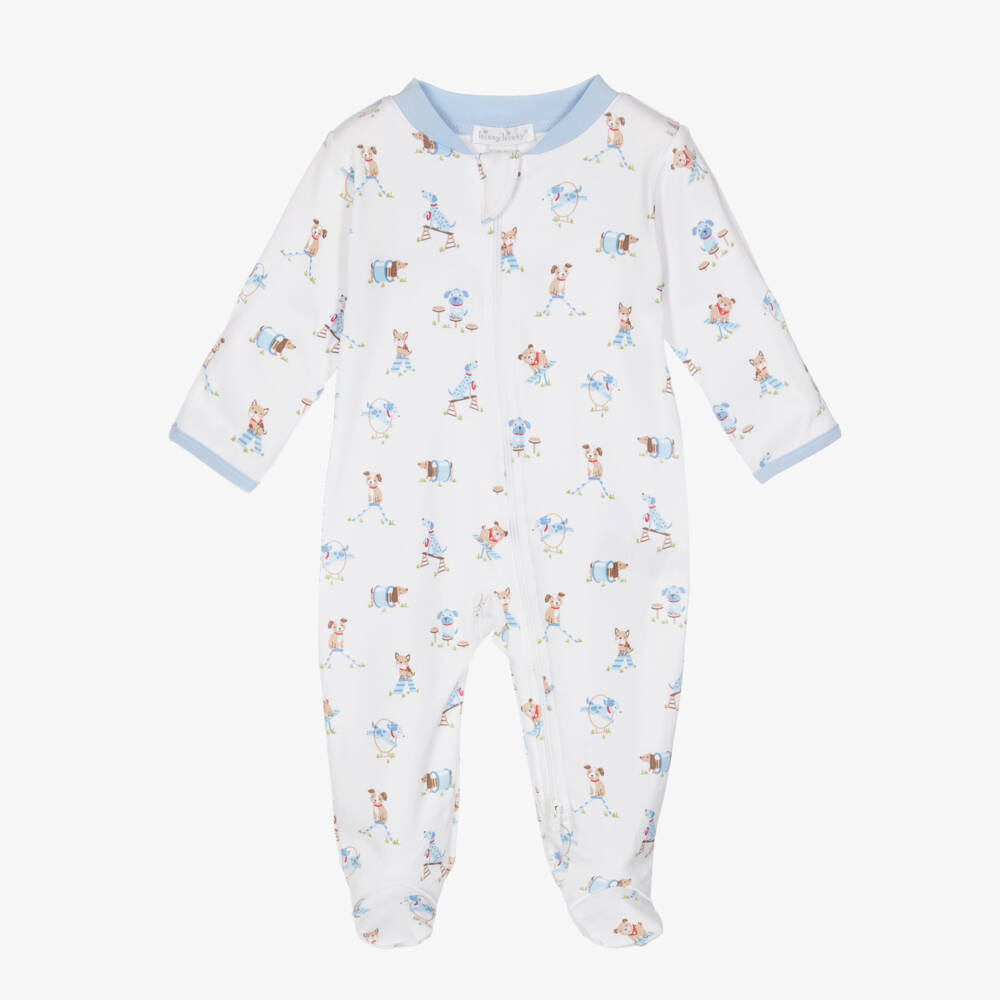 Kissy Kissy-Boys Cotton Soft Puppy Babygrow | Childrensalon Outlet