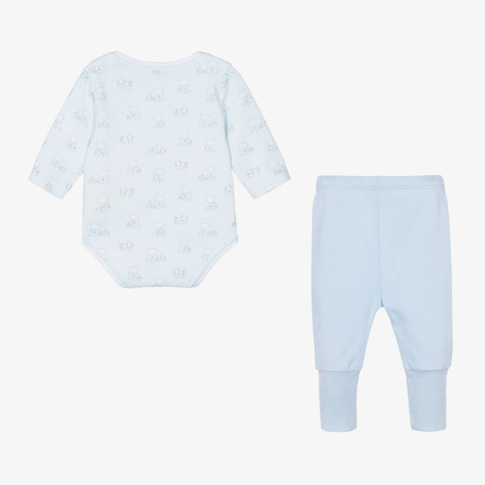 Kissy Kissy-Boys Cozy Blue Beary Duo Set | Childrensalon Outlet