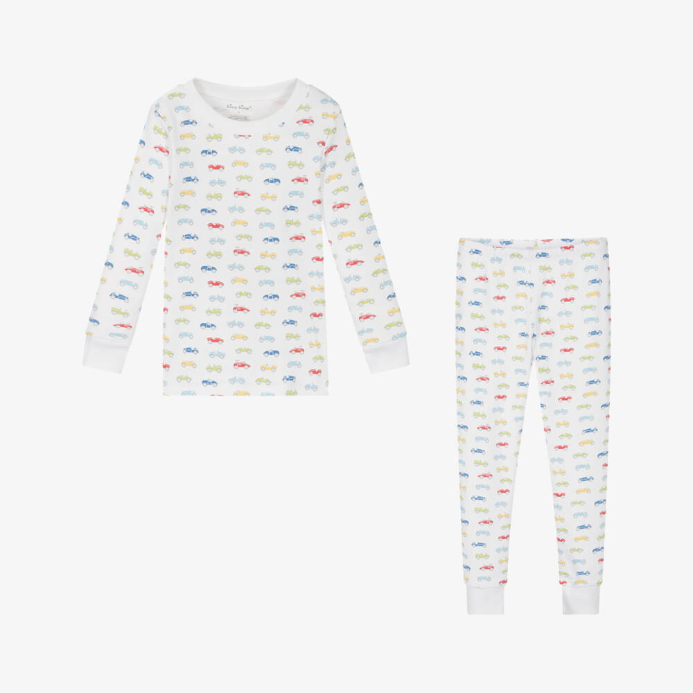 Kissy Kissy-Boys Cozy White Car Print Sleepwear | Childrensalon Outlet