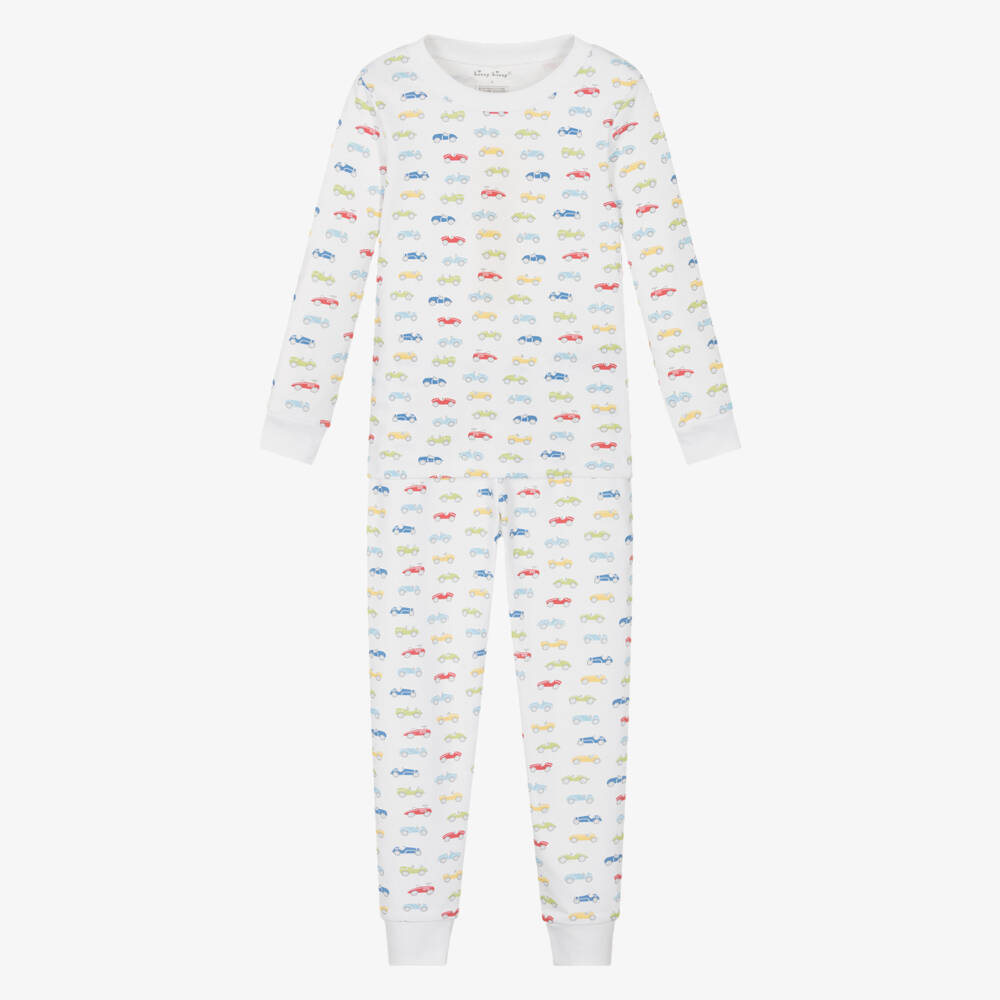 Kissy Kissy-Boys Cozy White Car Print Sleepwear | Childrensalon Outlet