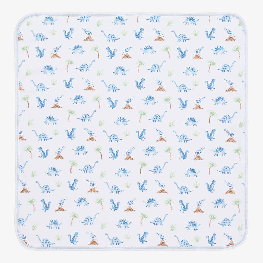 Kissy Kissy-Boys Dino Territory Cotton Blanket (71cm) | Childrensalon Outlet