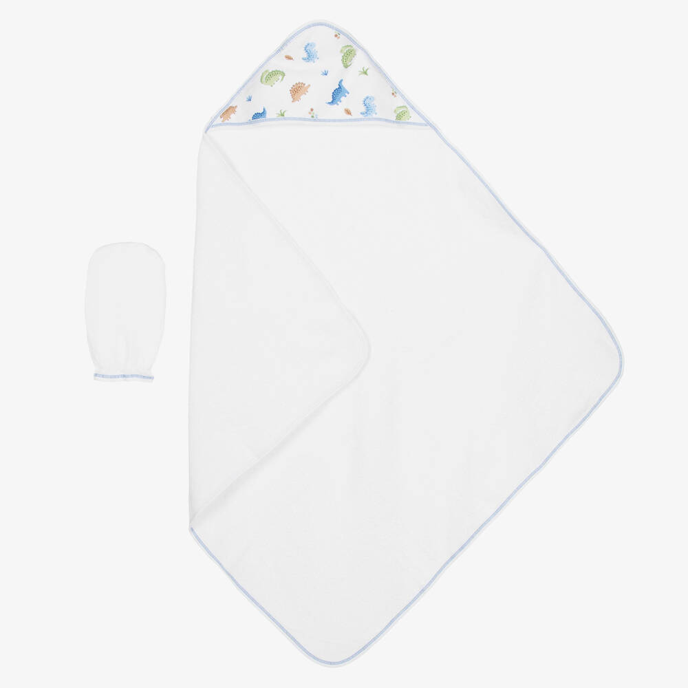 Kissy Kissy-Boys Dino-Themed Hooded Towel Set | Childrensalon Outlet