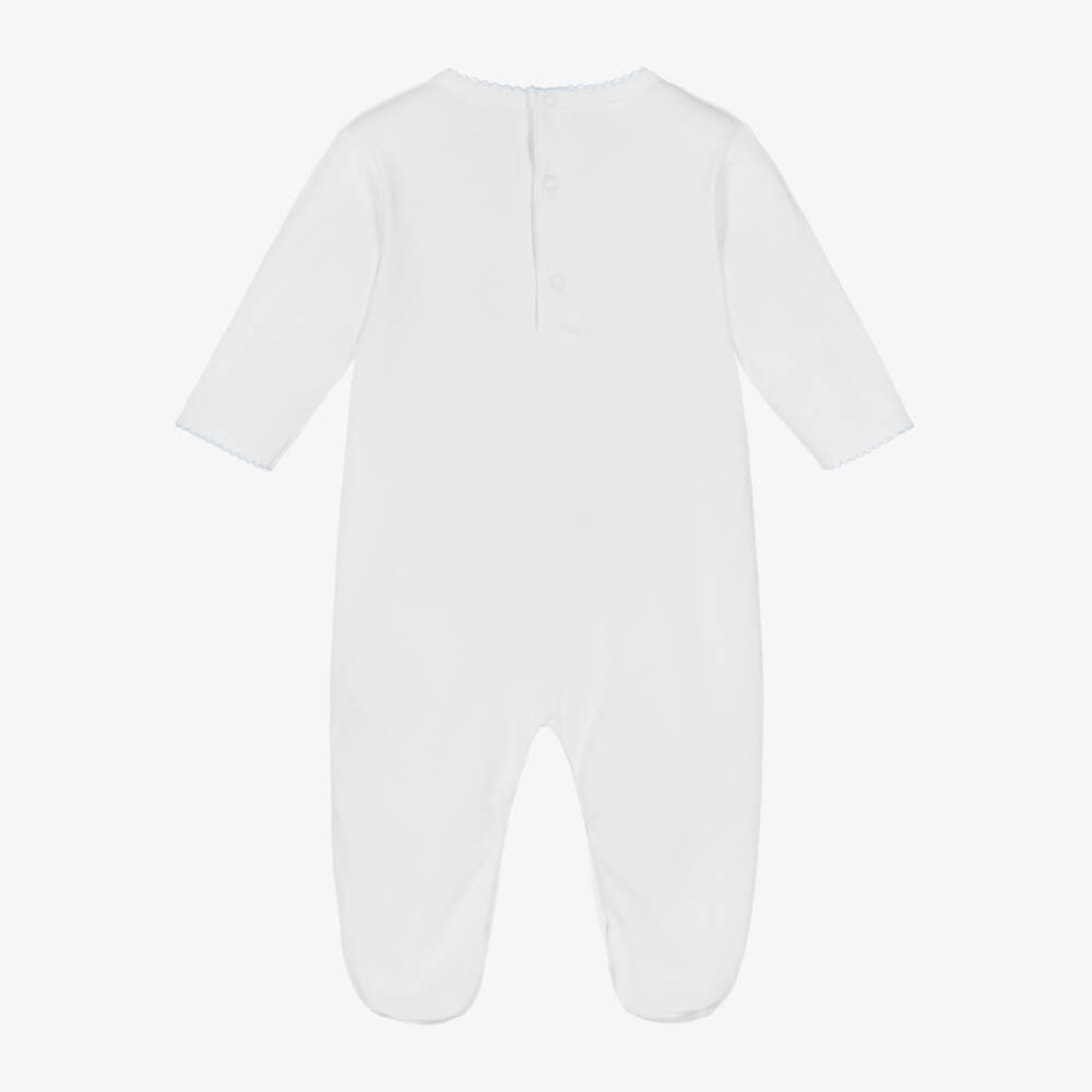 Kissy Kissy-Boys Elegant White Smocked Babysuit | Childrensalon Outlet
