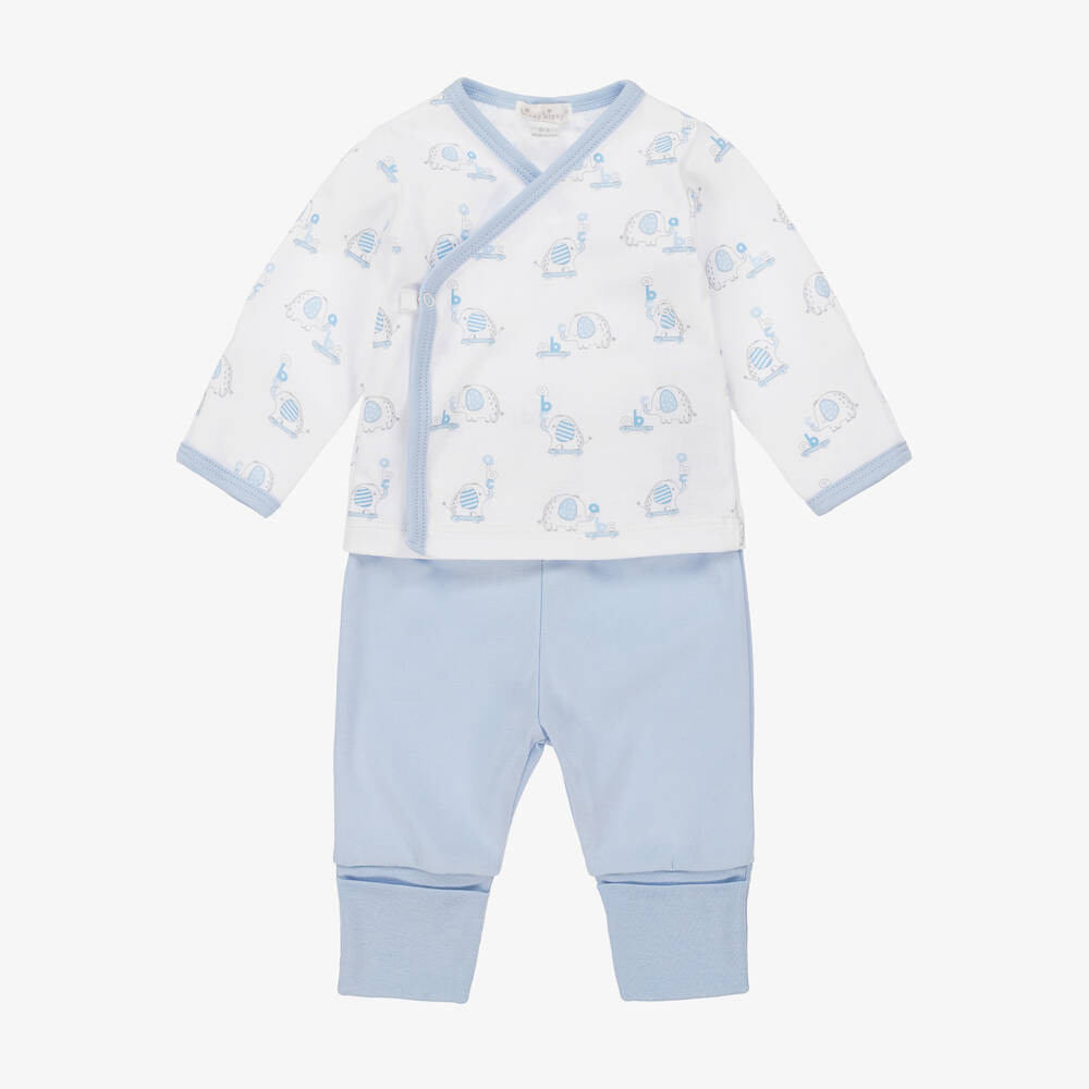 Kissy Kissy - Ensemble pantalon bleu éléphant ABC garçon | Childrensalon