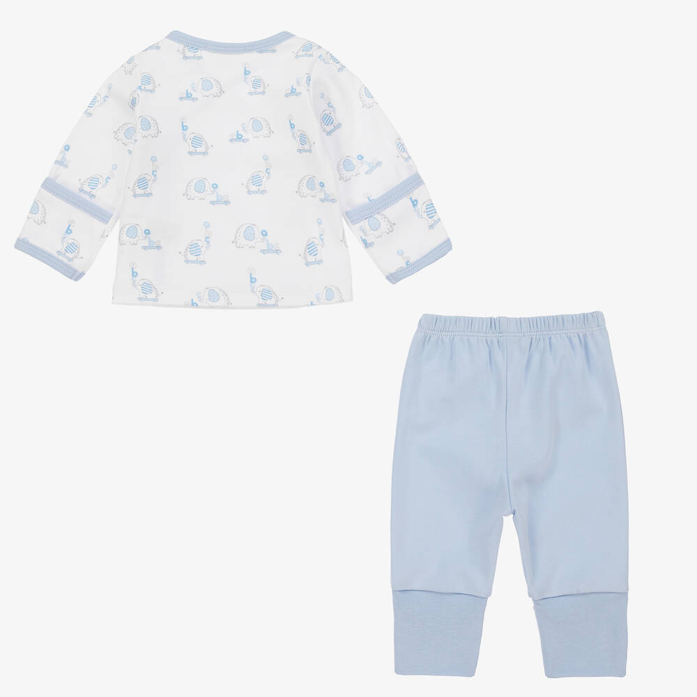 Kissy Kissy-Boys Elephant ABCs Blue Trouser Set | Childrensalon Outlet