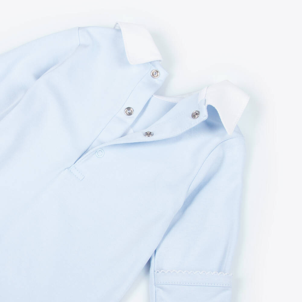 Kissy Kissy-Boys Gentle Sky Bunny Babygrow | Childrensalon Outlet