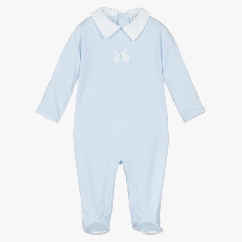 Kissy Kissy-Boys Gentle Sky Bunny Babygrow | Childrensalon Outlet