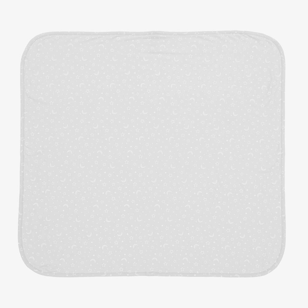 Kissy Kissy-بطانية مون لايت قطن بيما لون رمادي (73 سم) | Childrensalon Outlet