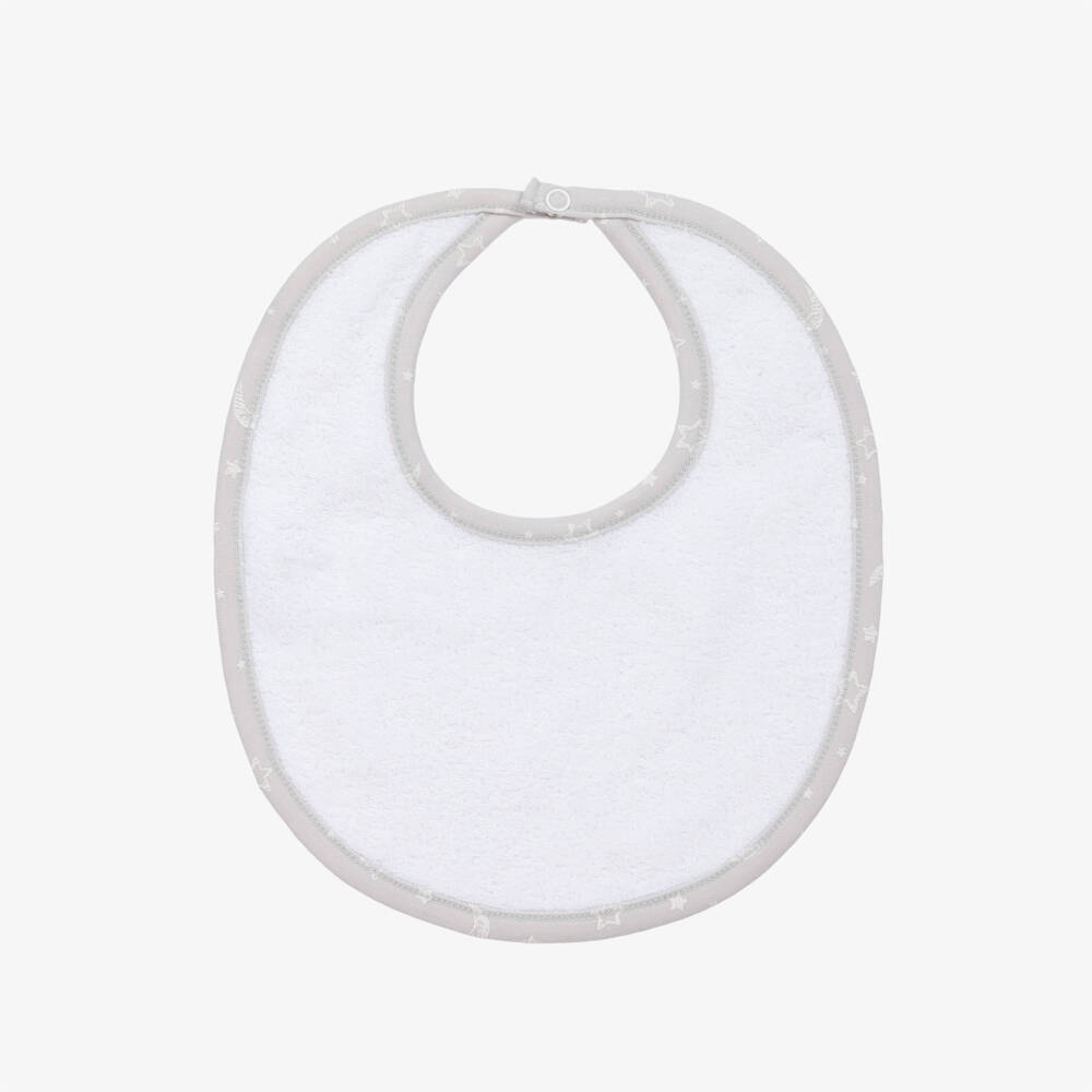 Kissy Kissy-Boys Grey Starry Night Bib | Childrensalon Outlet