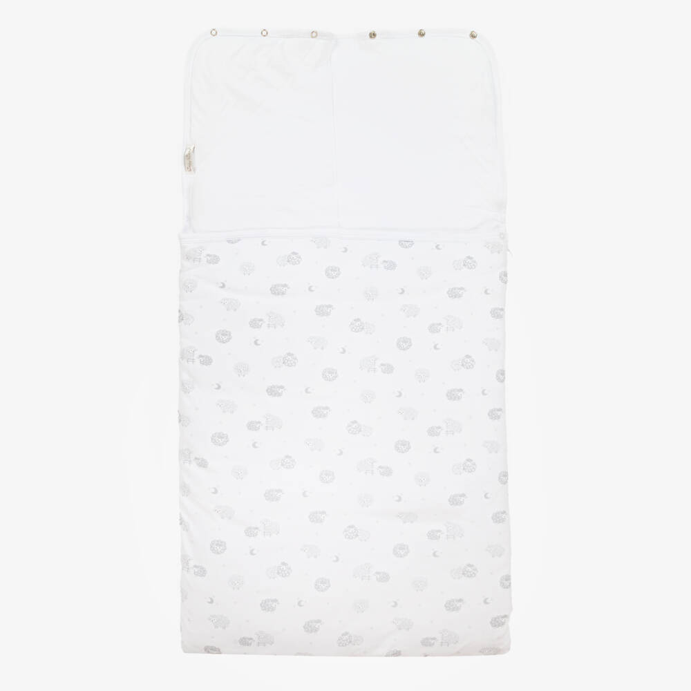 Kissy Kissy-Гнездо из серого и белого хлопка с овечками для мальчиков | Childrensalon Outlet