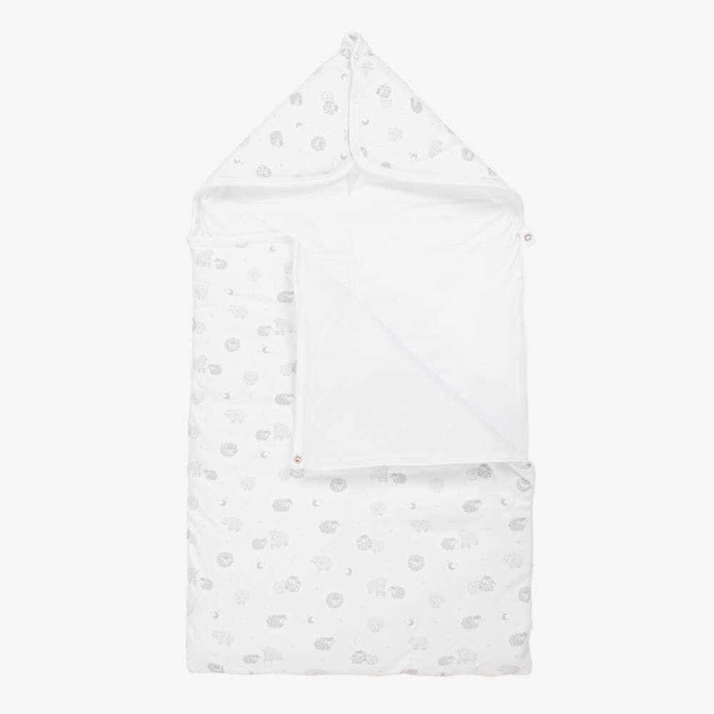 Kissy Kissy-Гнездо из серого и белого хлопка с овечками для мальчиков | Childrensalon Outlet