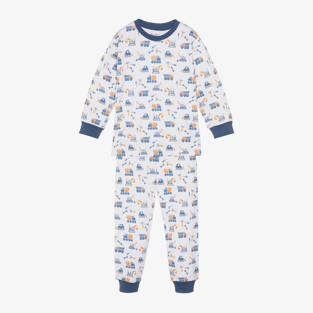 Kissy Kissy-Boys Ivory Construction Theme Pyjamas | Childrensalon Outlet