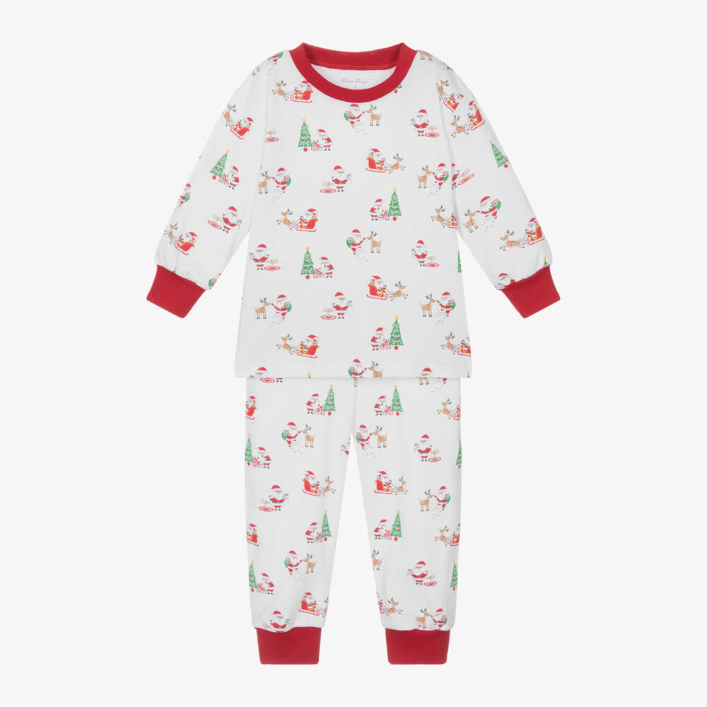 Kissy Kissy-Boys Ivory Festive Cotton Pyjamas | Childrensalon Outlet