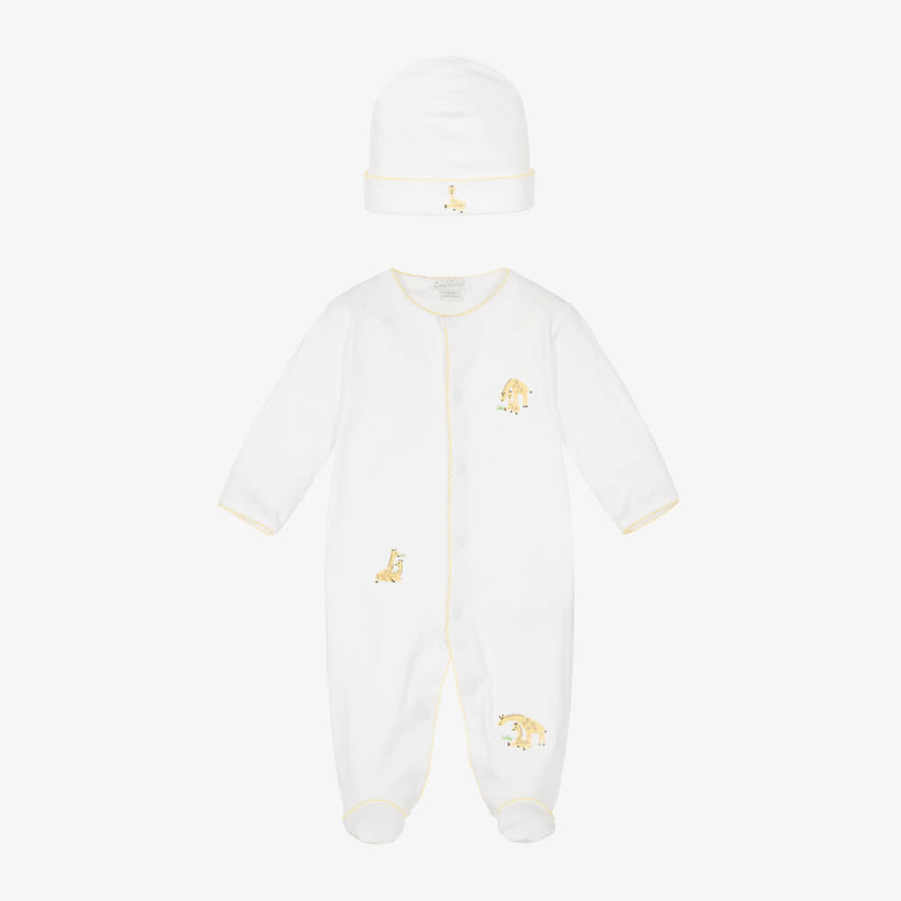 Kissy Kissy-Boys Ivory Giraffe Babywear Ensemble | Childrensalon Outlet