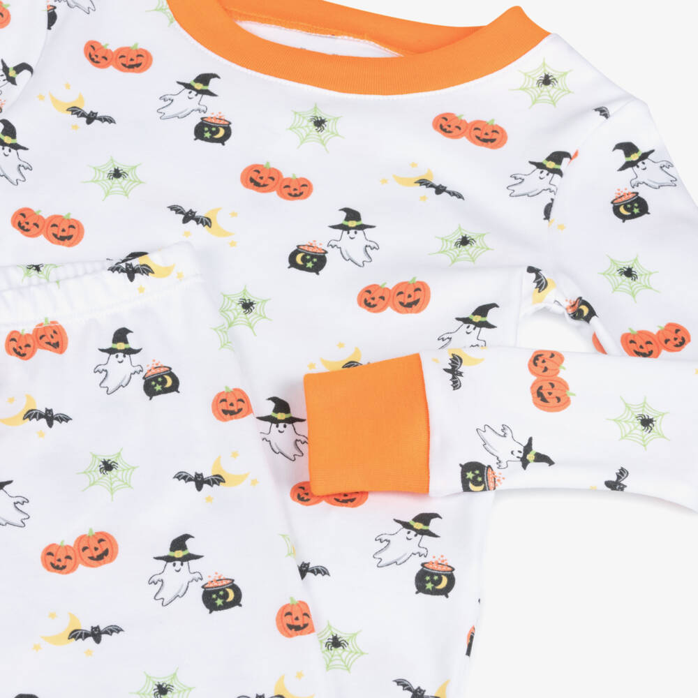 Kissy Kissy-بيجاما هالوين قطن بيما لون أبيض | Childrensalon Outlet