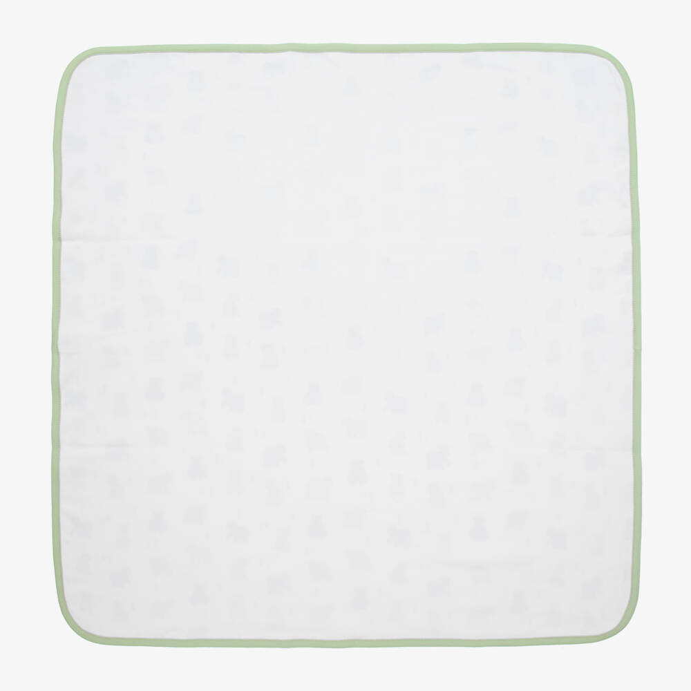 Kissy Kissy-Boys Ivory Pima Cotton Bear Blanket | Childrensalon Outlet