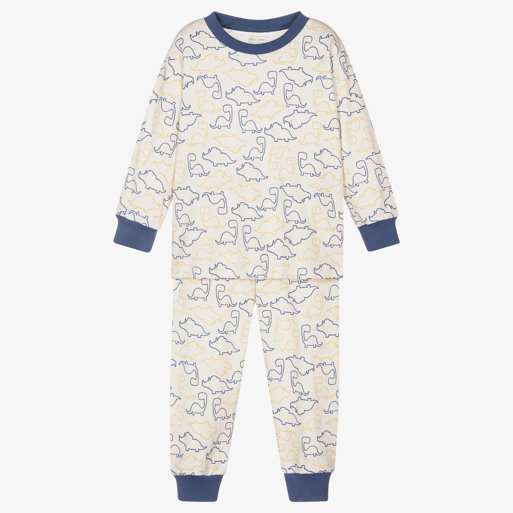 Kissy Kissy - Boys Ivory Pima Cotton Pyjamas | Childrensalon