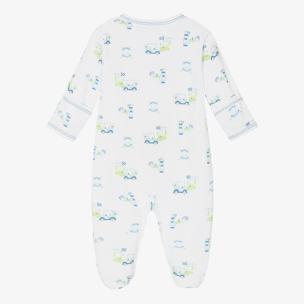 Kissy Kissy-أفرول بيبي غرو قطن بيما لون أبيض للمواليد | Childrensalon Outlet