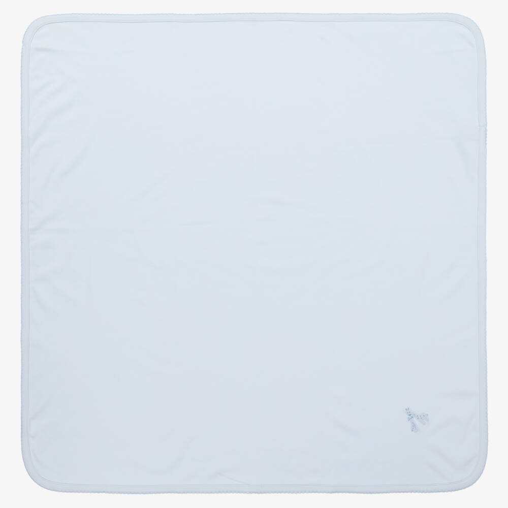 Kissy Kissy-Boys Light Blue Giraffe Blanket | Childrensalon Outlet