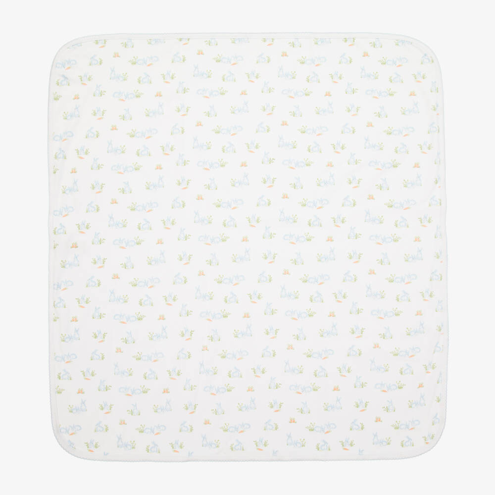 Kissy Kissy-بطانية فاخرة من بيما للأولاد مزينة بأرنب | Childrensalon Outlet