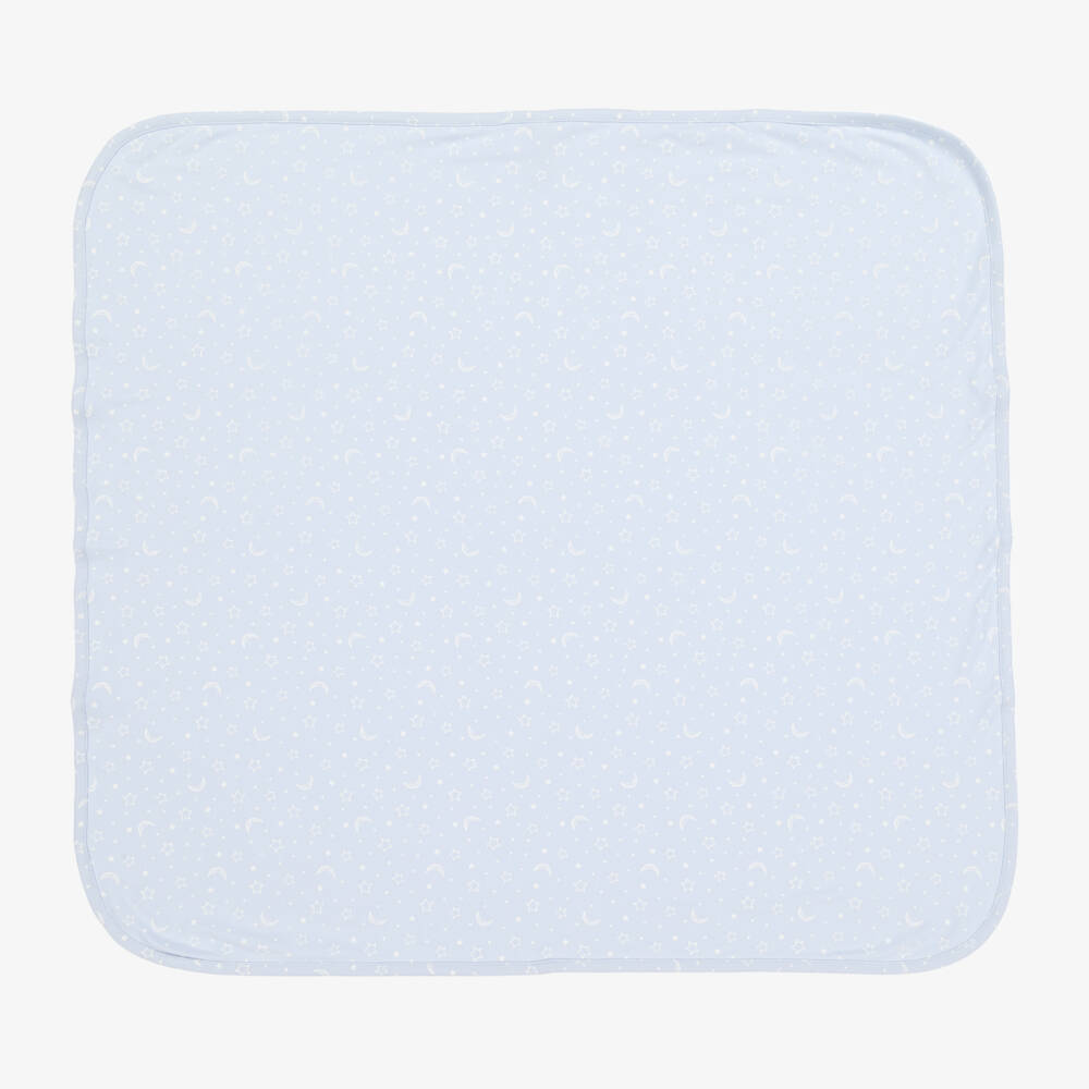 Kissy Kissy-Boys Moonlit Blue Cotton Blanket | Childrensalon Outlet