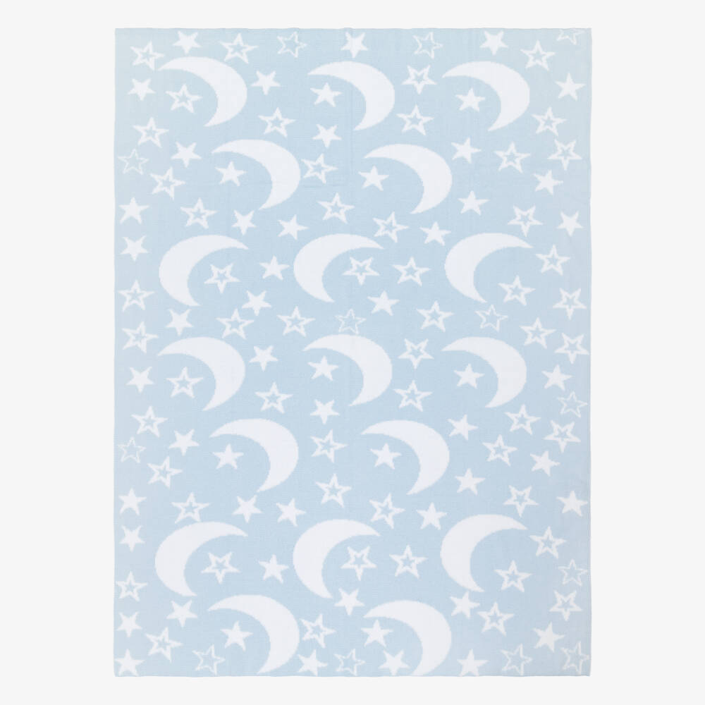 Kissy Kissy-Boys Navy Blue Woven Moon Throw | Childrensalon Outlet