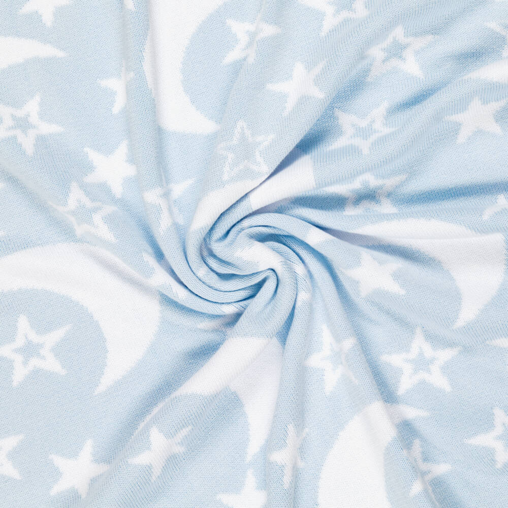 Kissy Kissy-Boys Navy Blue Woven Moon Throw | Childrensalon Outlet
