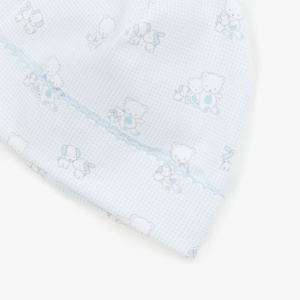Kissy Kissy-Boys Pale Blue Beary Friends Cap | Childrensalon Outlet
