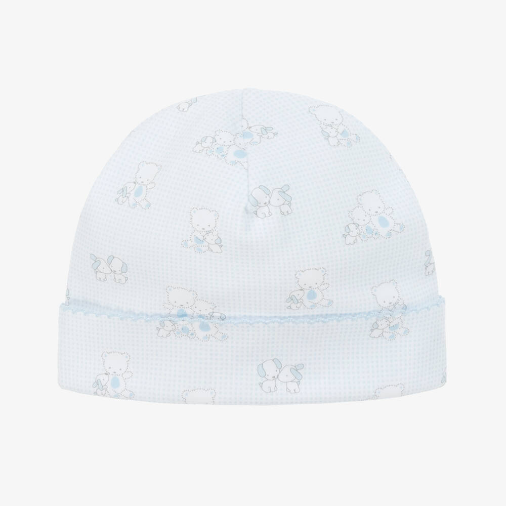Kissy Kissy-Boys Pale Blue Beary Friends Cap | Childrensalon Outlet