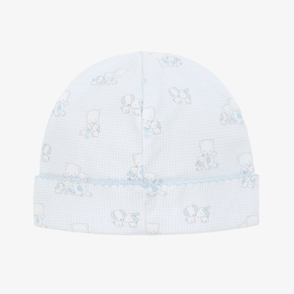 Kissy Kissy-Boys Pale Blue Beary Friends Cap | Childrensalon Outlet