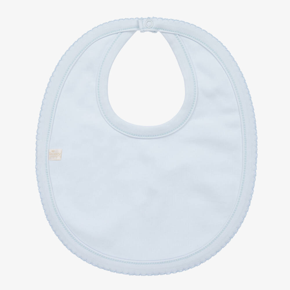 Kissy Kissy-Boys Pale Blue Giraffe Bib | Childrensalon Outlet