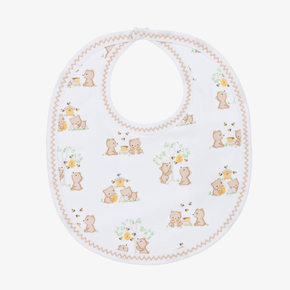 Kissy Kissy-Boys' Pima Cotton Bear Bib | Childrensalon Outlet