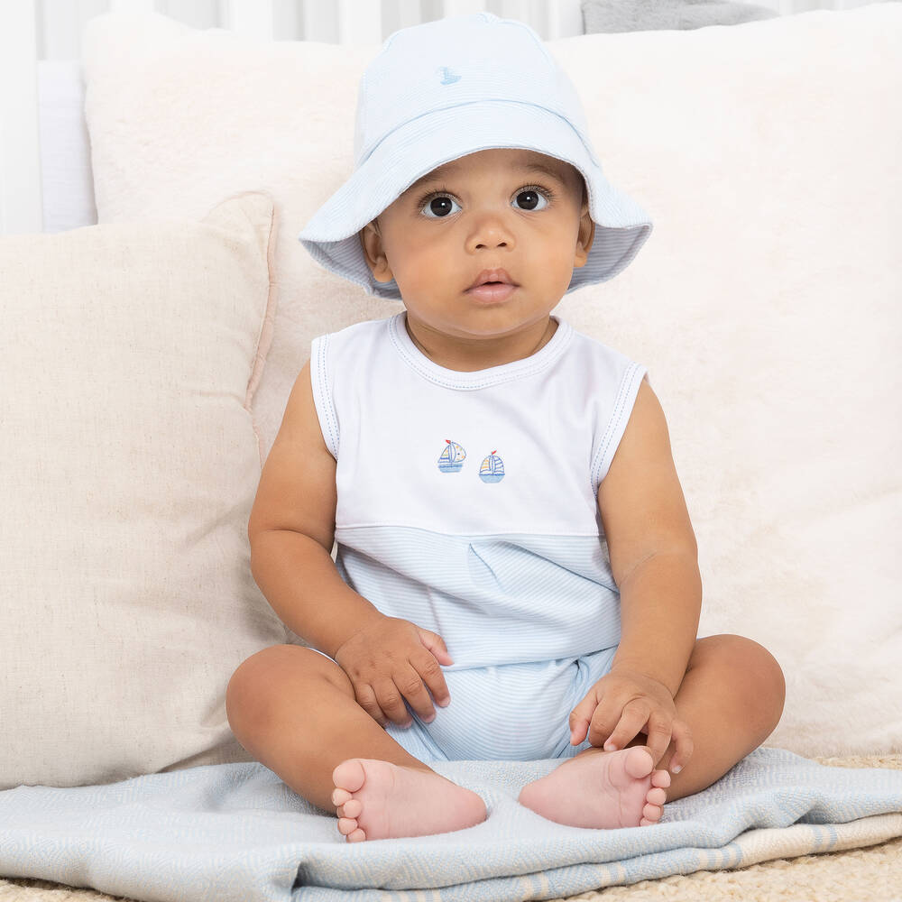 Kissy Kissy-Boys Pima Cotton Boats At Sea Shortie | Childrensalon Outlet