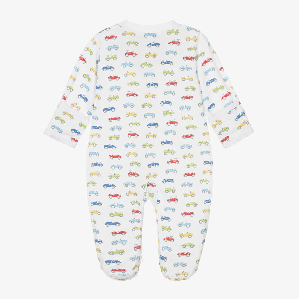 Kissy Kissy-Boys Pima Cotton Car Print Babygrow | Childrensalon Outlet