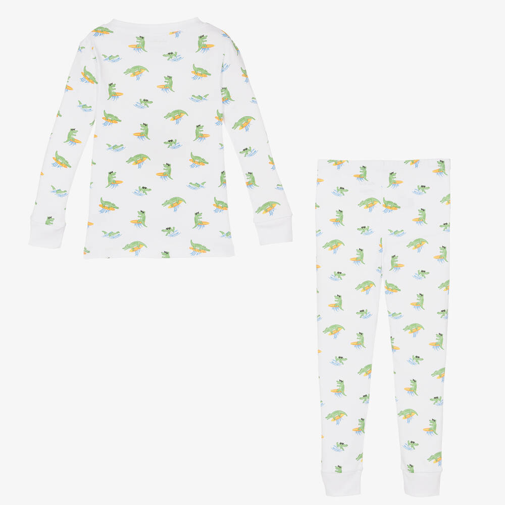 Kissy Kissy-بيجاما قطن بيما لون أبيض للأولاد | Childrensalon Outlet