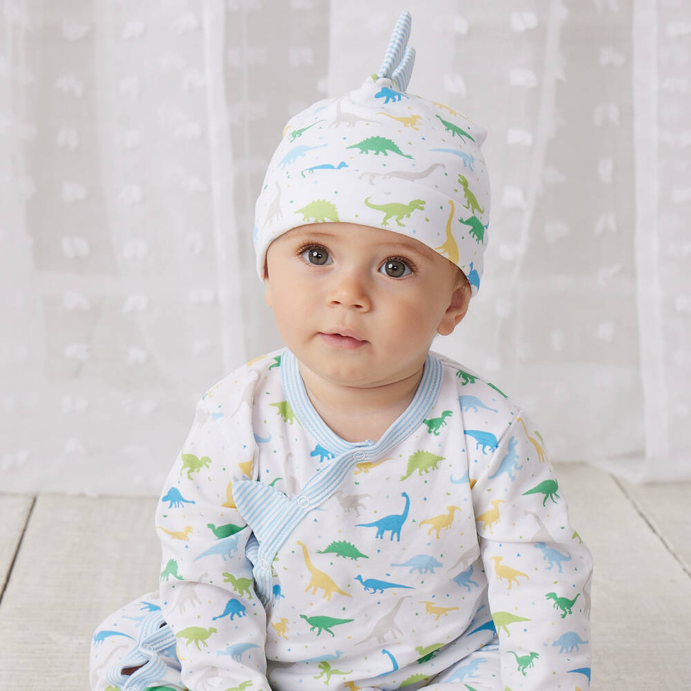 Kissy Kissy-أفرول بيبي غرو قطن بيما لون أبيض للمواليد | Childrensalon Outlet