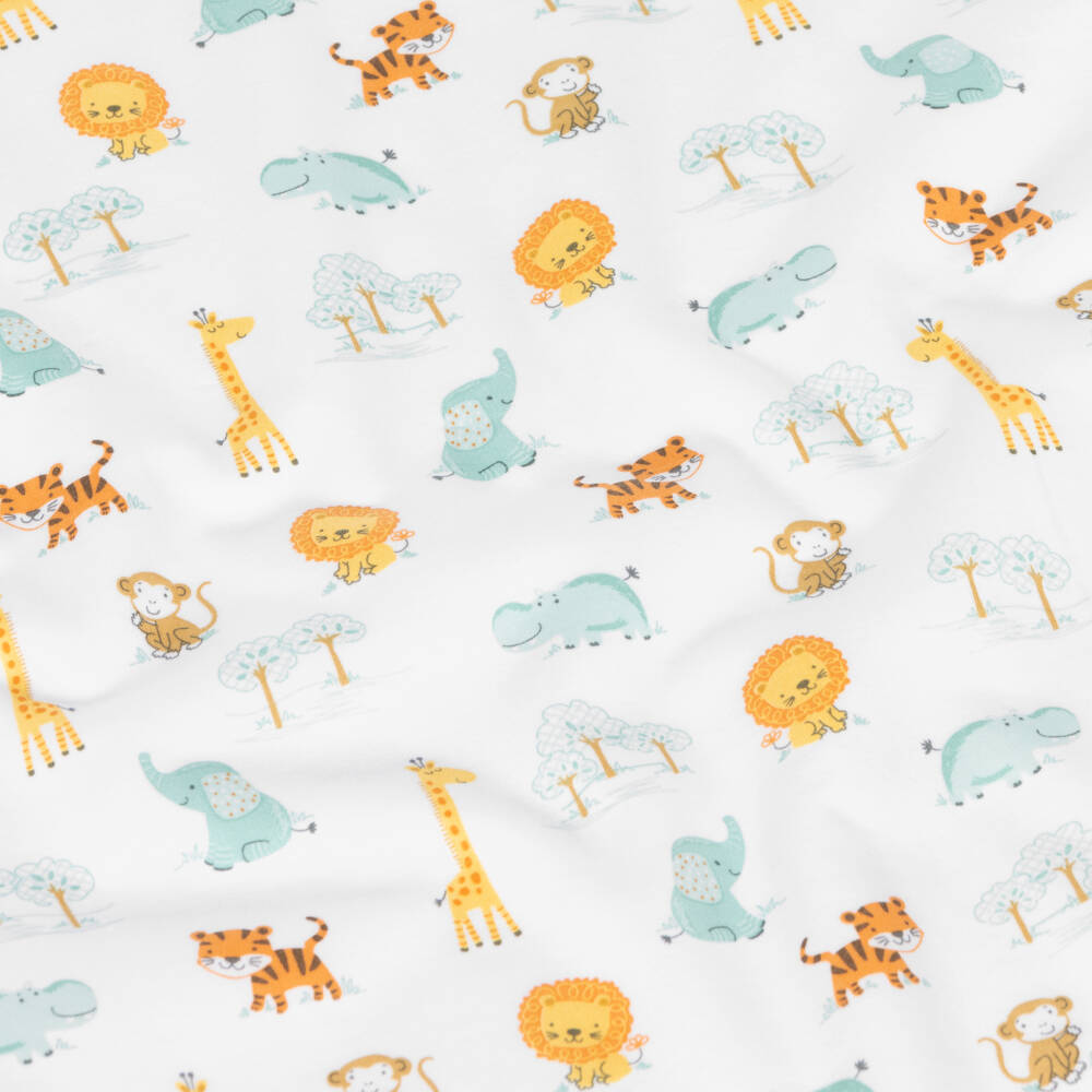 Kissy Kissy-Boys Pima Cotton Safari Style Blanket (70cm) | Childrensalon Outlet