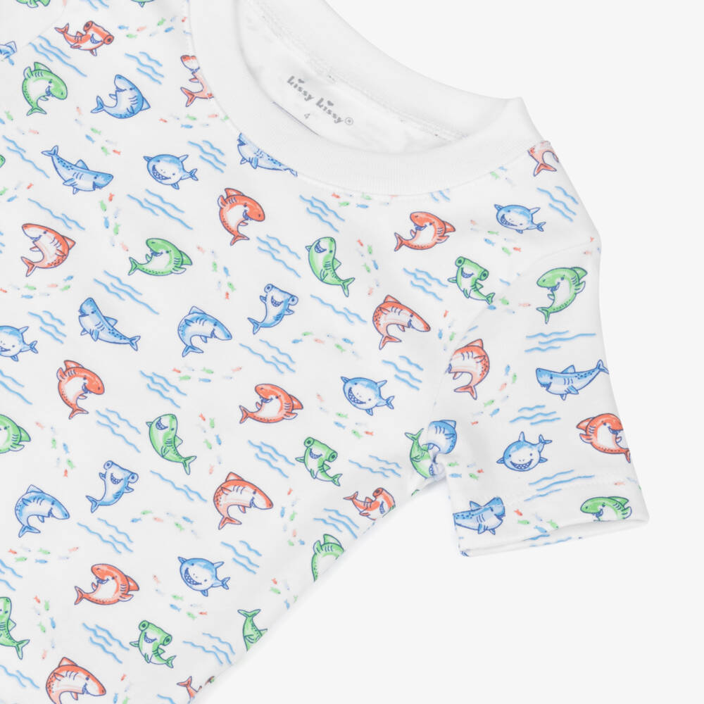 Kissy Kissy-Пижама из хлопка Пима с акулой для мальчиков | Childrensalon Outlet