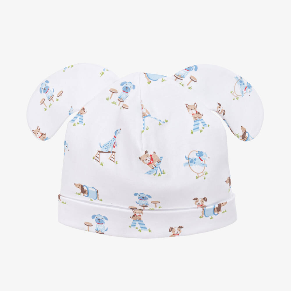 Kissy Kissy-Boys Playground Puppies Cotton Hat | Childrensalon Outlet