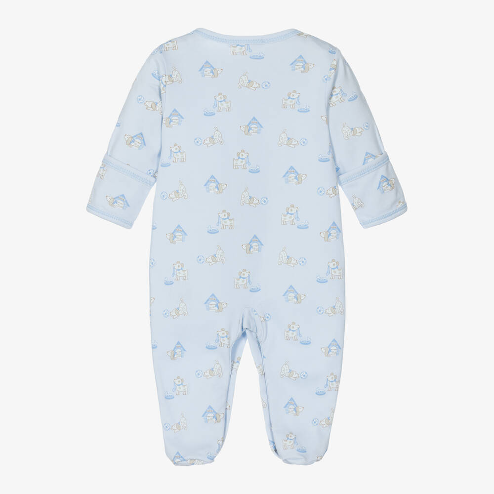Kissy Kissy-Boys Puppy Playtime Blue Babygrow | Childrensalon Outlet
