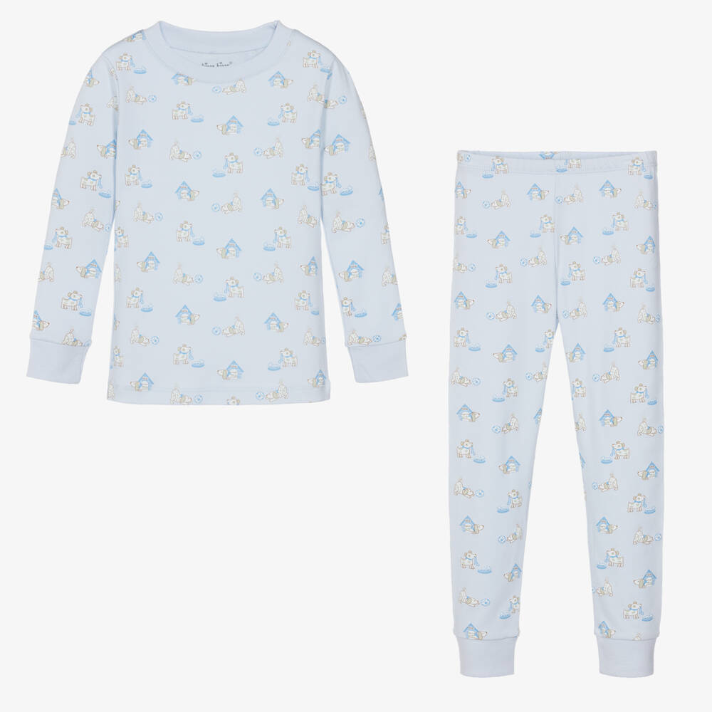 Kissy Kissy-Boys Puppy Print Blue Pyjamas | Childrensalon Outlet
