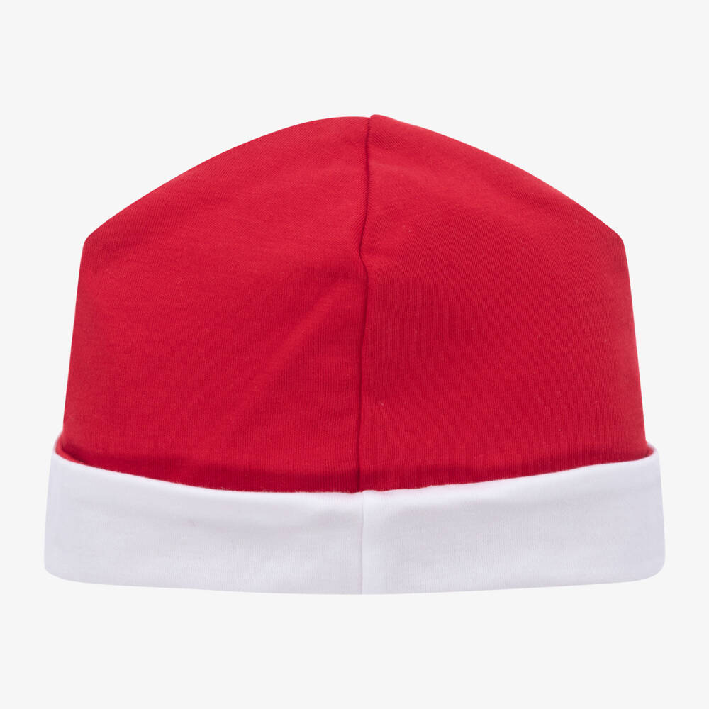 Kissy Kissy-Boys Red Festive Cotton Hat | Childrensalon Outlet