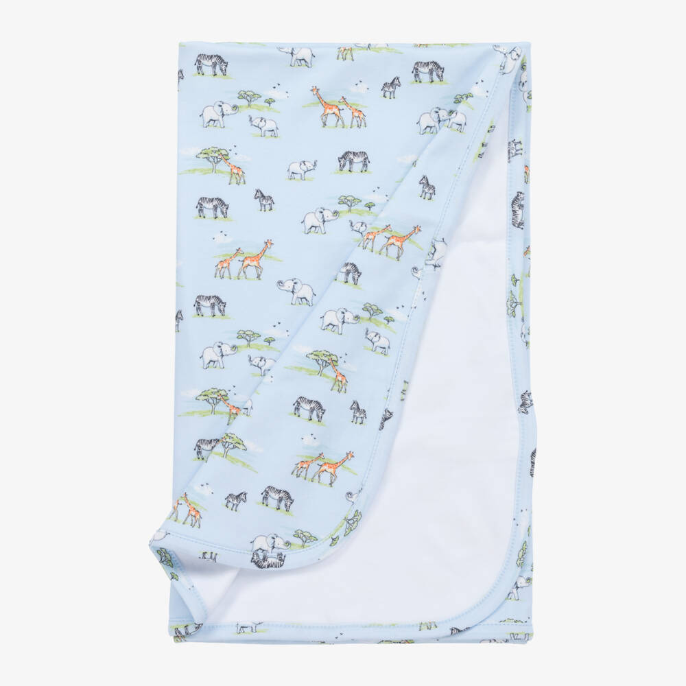 Kissy Kissy-Boys Safari Adventure Cotton Blanket | Childrensalon Outlet